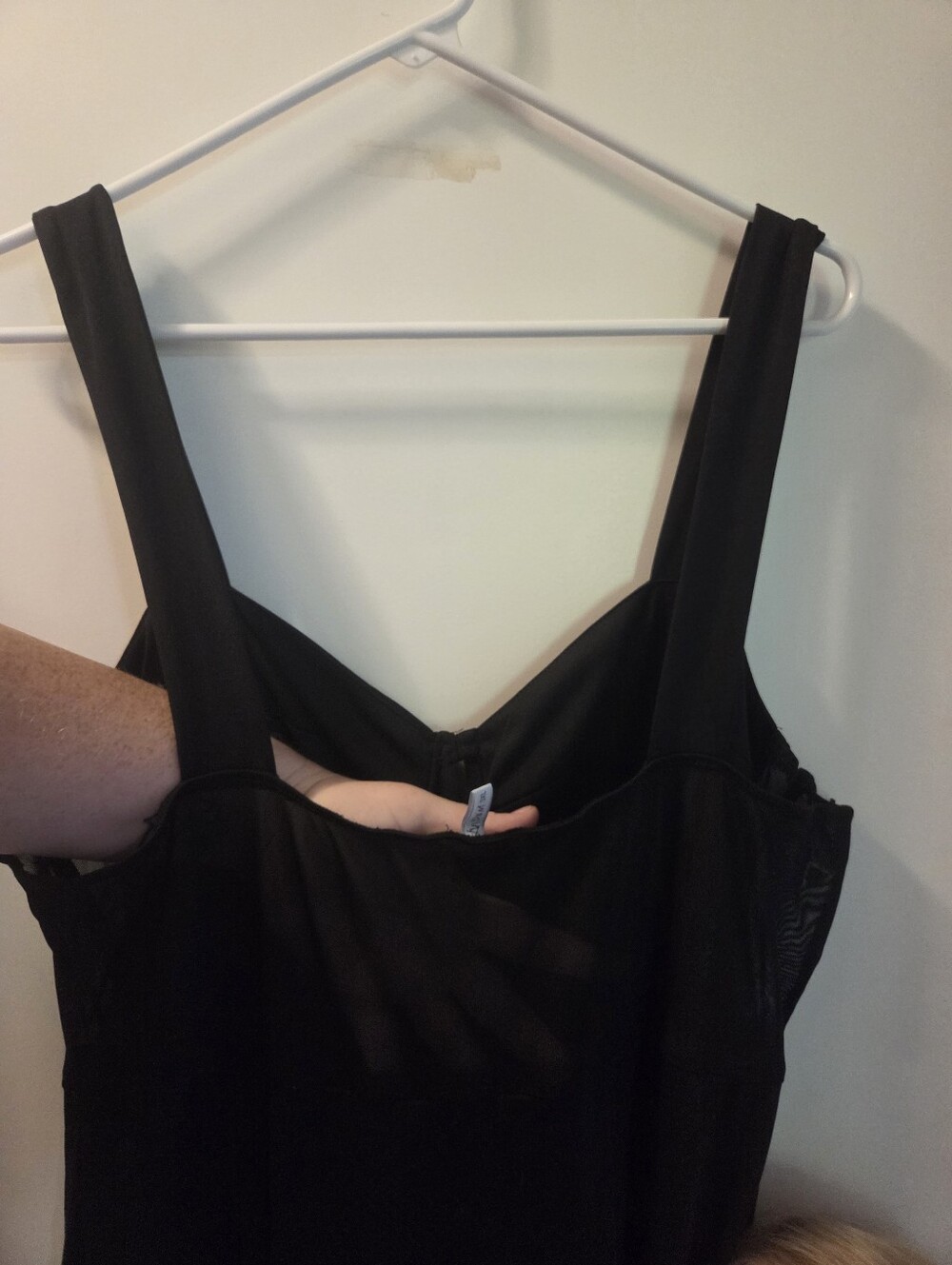 Women's Black Sweetheart Neckline Slip Dress - Unbranded